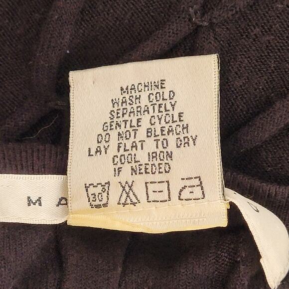 Max Studio Black Knit Knot Smocking Long Sleeve Stretch Sweater Dress - Picture 10 of 12